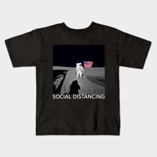 Social Distancing White Kids T-Shirt